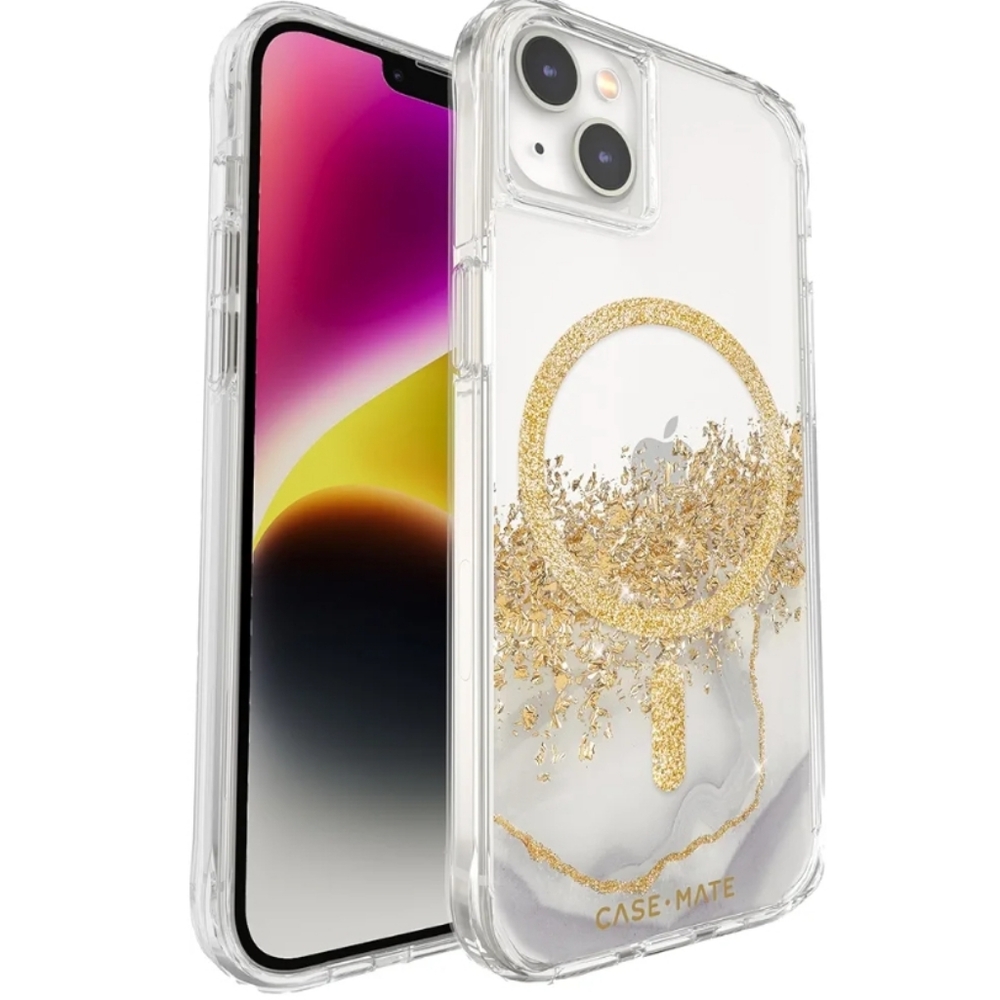 Case Mate 14 Karat Marble MagSafe iPhone  14 Case.